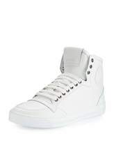 Thumbnail for your product : Versace Leather High-Top Sneaker