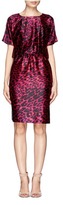 Thumbnail for your product : Nobrand Leopard silk dress with gathered waistline