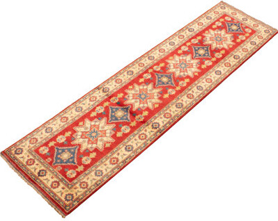 Isabelline One-of-a-Kind Gazni Hand-Knotted 2010s Red/Beige 2'10\