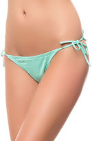 Thumbnail for your product : Volcom The Simply Solid Flutter Back Bikini Bottom in Sea Glass