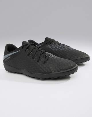 Nike Football PhantomX 3 Academy Astro Turf Boots In Black AJ3815-001