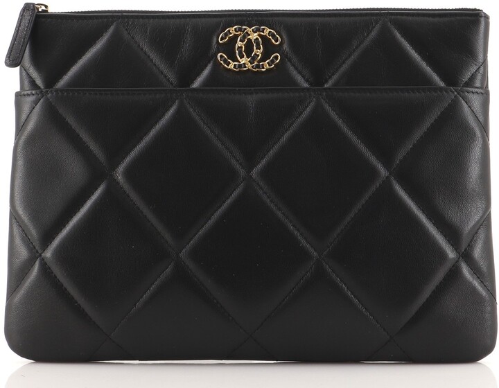 chanel large clutch