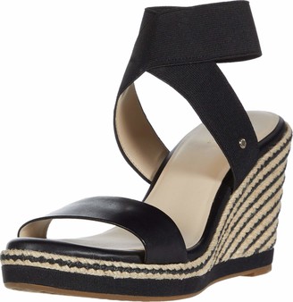 cole haan black wedge sandals