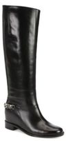 Thumbnail for your product : Christian Louboutin Cate Leather Chain-Detail Knee-High Boots