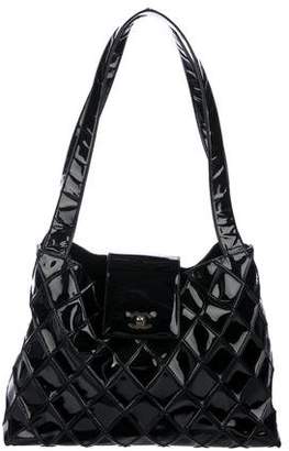 Chanel Quilted Patent CC Tote