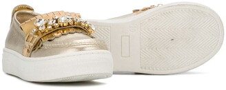 Ermanno Scervino Embellished Slip-On Sneakers