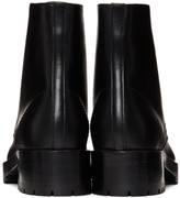 Thumbnail for your product : Valentino Black and Red Garavani Karung Combat Boots
