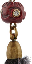 Thumbnail for your product : Isabel Marant Panarea brass, crystal and bone earrings