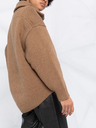 Alexander Wang Spread-Collar Wool Jumper