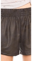 Thumbnail for your product : Monrow Leather Shorts