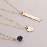 Thumbnail for your product : Lulu + Belle Set Of Gold Or Silver Personalised Layered Necklaces