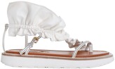 Thumbnail for your product : Zimmermann Skinny Strap Ruffle Sandal