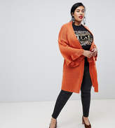 Thumbnail for your product : Lost Ink Plus cardigan with tie waist in chunky knit