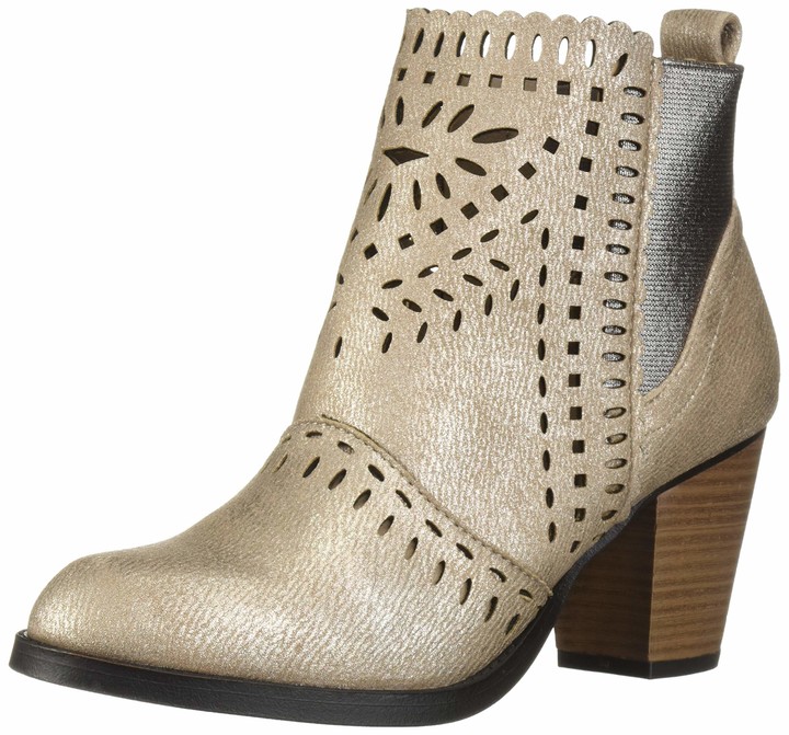 Rampage Women's Echer Perforated Block Heel Ankle Bootie Boot - ShopStyle
