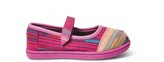 Thumbnail for your product : Toms Pink Serape Tiny Mary Janes