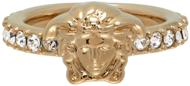 medusa swarovski band ring