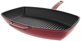 Thumbnail for your product : French Home 12" Red Rectangular French Enameled Cast Iron Grill Pan