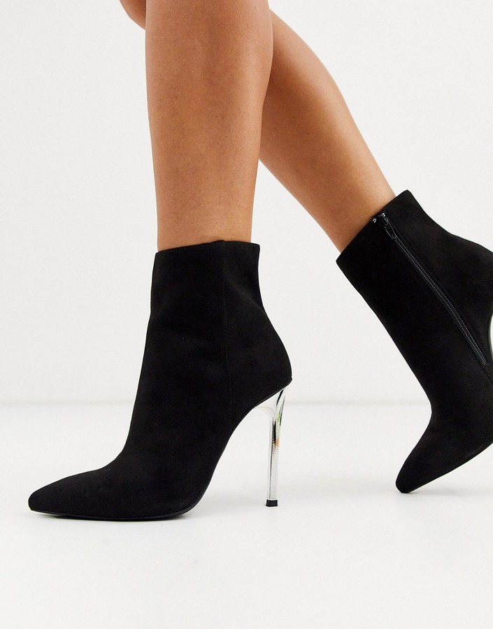 london rebel stiletto ankle boots