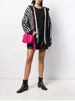 Thumbnail for your product : Saint Laurent Zebra Print Wool Coat