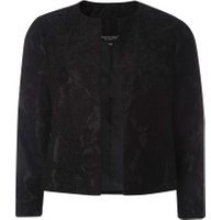 Dorothy Perkins Womens Black Lace Crop Jacket- Black