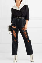 Thumbnail for your product : Unravel Project - Distressed Oversized Jeans - Black