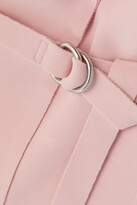 Thumbnail for your product : Norma Kamali Belted Stretch-crepe Mini Dress - Pastel pink