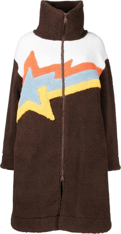 BAPY BY *A BATHING APE® Embroidered-Logo Fleece Coat