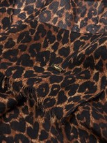 Thumbnail for your product : Saint Laurent Leopard-print Cashmere Scarf - Leopard