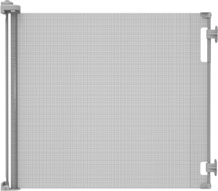Perma Child Safety 55 in. W x 33 in. H Indoor/Outdoor Retractable Baby Gate Gray