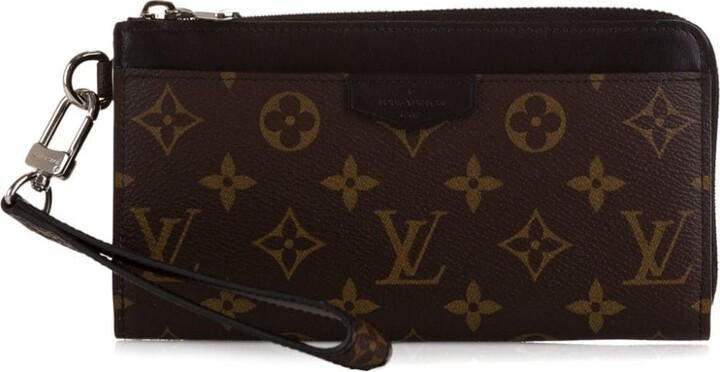 Louis Vuitton pre-owned Monogram Macassar Zippy Dragonne wallet