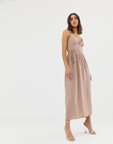 Thumbnail for your product : Love double strap chiffon maxi dress