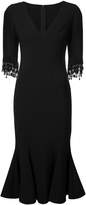 Thumbnail for your product : Carolina Herrera embroidered sleeve trumpet dress