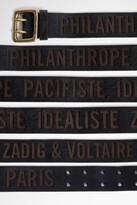 Thumbnail for your product : Zadig & Voltaire Buckley Stamp Belt Leather