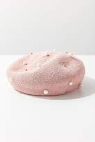 Thumbnail for your product : Urban Outfitters Pearl-Embellished Nubby Beret