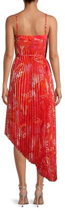 Milly Irene Tropical Palm-Print Dress