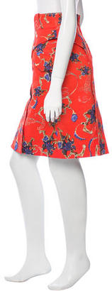 Altuzarra Ornate Print Knee-Length Skirt