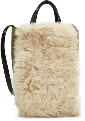 Rag & Bone Convertible Suede Tote with Shearling