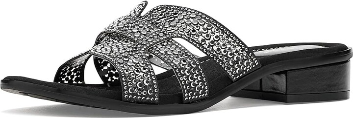 David Tate Cristal Women's Sandals Black : 6 M (B), Synthetic