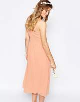 Thumbnail for your product : Vila Ruched Bandeau Midi Dress