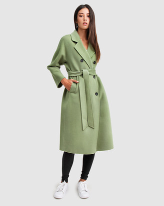 Belle & Bloom Women's Coats - Boss Girl Double-Breasted Wool Coat - Size One Size, L at The Iconic