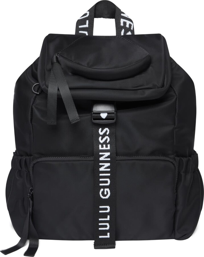 Lulu Guinness Black Millie Backpack