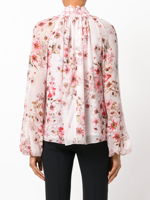 Giambattista Valli high neck floral blouse