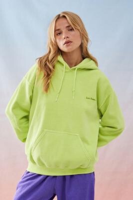 iets frans... iets frans. Lime Green Hoodie - Green XS at Urban Outfitters  - ShopStyle