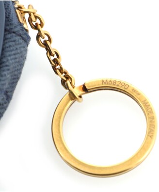 Louis Vuitton Round Bag Charm and Key Holder Monogram Denim