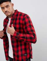 Thumbnail for your product : Pull&Bear Regular Fit Shirt In Red Check