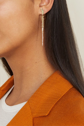 Brooke Gregson Waterfall Leaf 18-karat Gold Earrings