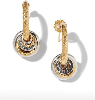 Gas Bijoux Creole Maranzana Earrings in Silver/Gold