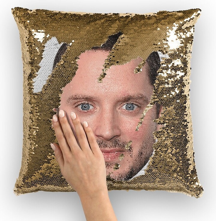 Elijah Wood Sequin Pillow | Celebrity Cushions Cool Case Funny Gift Idea For The Ice Storm Movie Fans