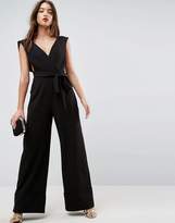 Thumbnail for your product : ASOS Jumpsuit With Wide Leg And Self Belt