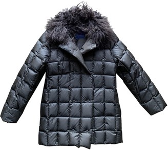 Moncler Fur Hood Brown Coat for Women